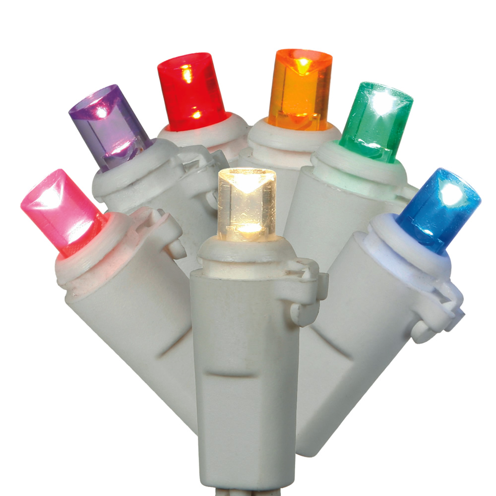 Christmastopia.com 20 Light Battery Operated Wide Angle LED Multi White Wire