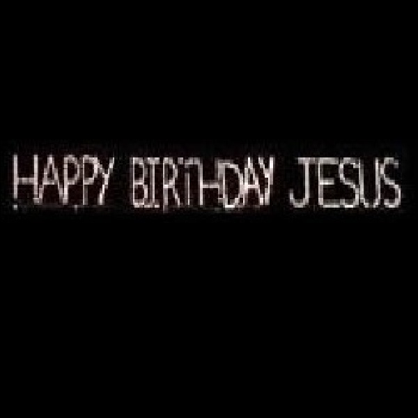 Happy Birthday Jesus Sign LED Lighted Outdoor Christmas Decoration