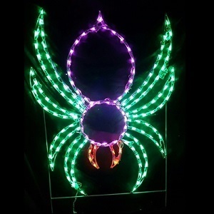 Spider LED Lighted Outdoor Halloween Decoration