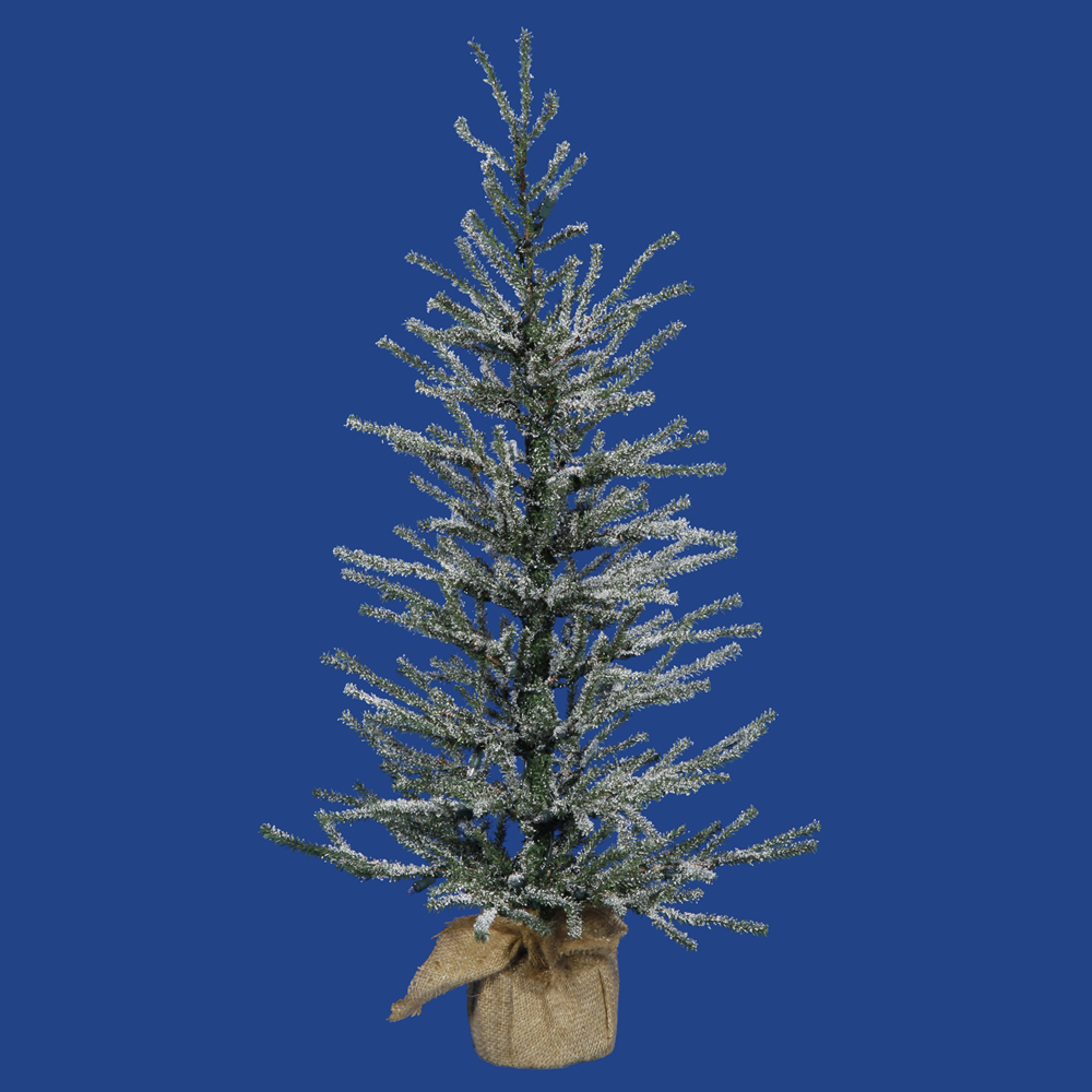 24 Inch Frosted Angel Pine Artificial Christmas Tree Unlit