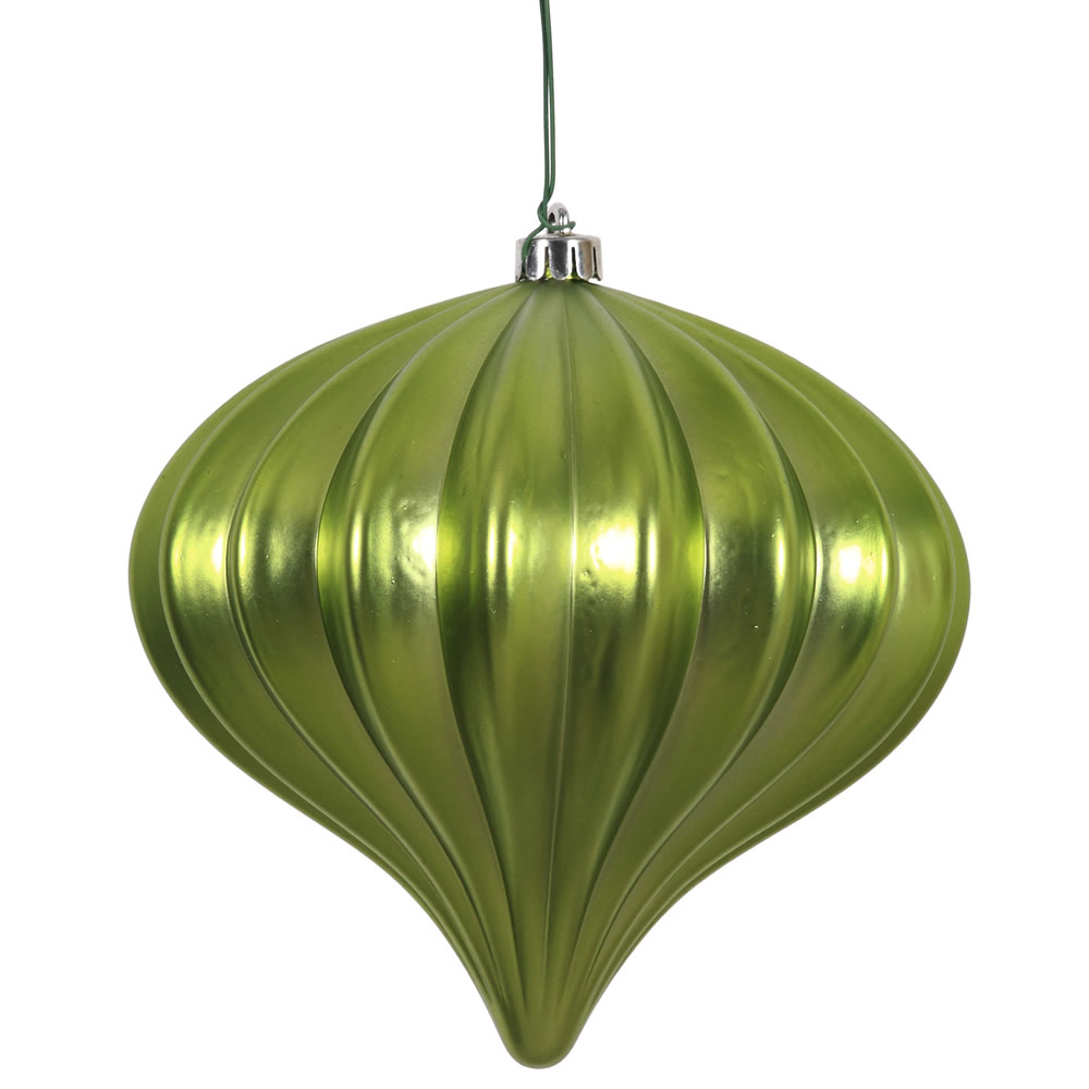 Christmastopia.com 5.7 Inch Lime Matte Onion Ornament 3 per Set